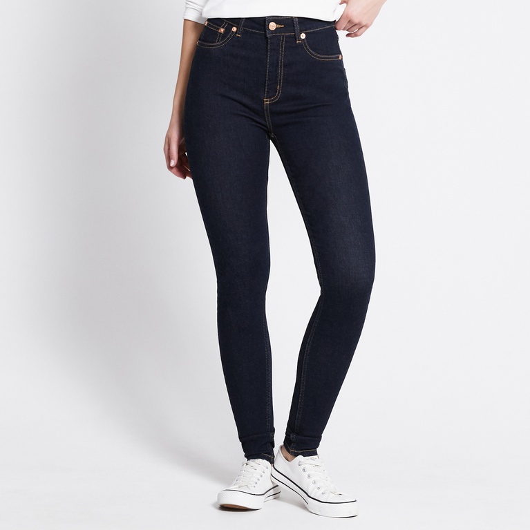 High waist skinny jeans "Snake"
